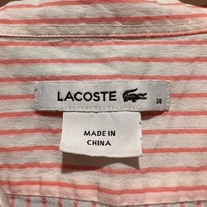 Lacoste button up shirt - White/Pink